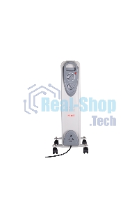 Обогреватель масляный Ресанта ОМ-9А (9 секций), белый, 2000 Вт, 20 м2, термостат 67/3/16