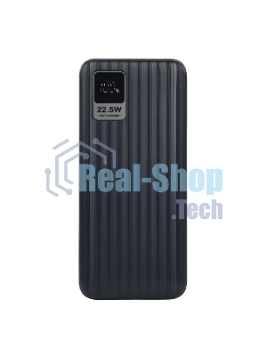 Портативный аккумулятор Perfeo Powerbank WATERFALL 20000 mAh/LED дисплей/PD + QC 3.0/Type-C/2 USB/Выход: 5A, max 22.5Wчерный (PF_E1471)