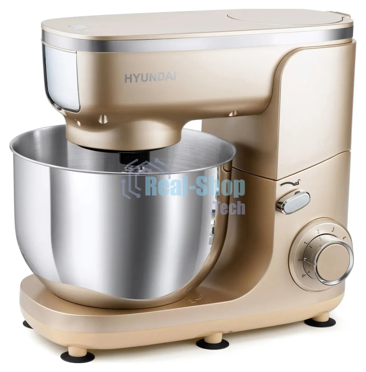 Кухонная машина Hyundai HYM-S7451 планетар.вращ. 1400Вт золотистый