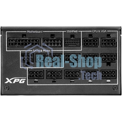 Блок питания ADATA XPG CYBERCORE II 1300W RTL (CYBERCOREII1300P-BKCEU), 1300Вт, 80 PLUS Platinum, 120мм, модульный, черный