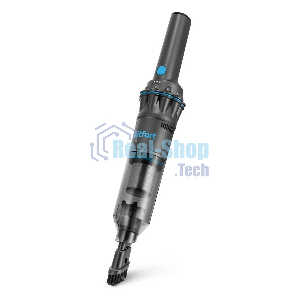 Пылесос ручной Kitfort КТ-5538 120Вт серый/голубой