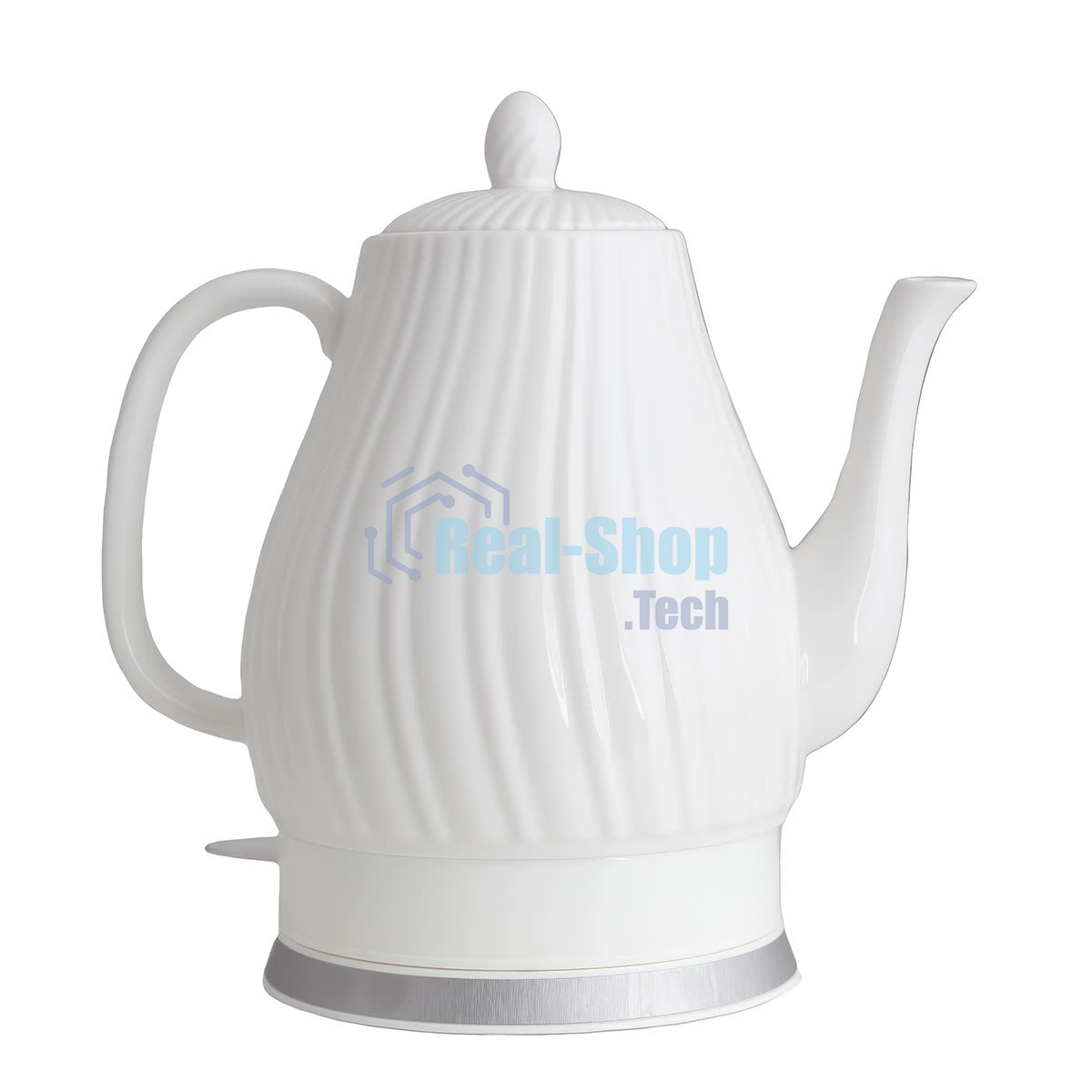 Чайник электрический Centek CT-0064 2.0л, 2150W, супербелая керамика, рельефный корпус