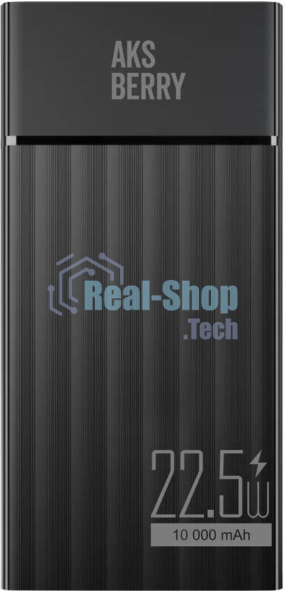 Портативный аккумулятор AKSBERRY (6900287710026) E102 Riffles PD22,5w 10000 mAh (черный)