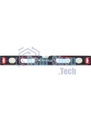 Уровень алюминиевый Matrix, усиленный, фрезерованный, 3 глазка, 2 комп. рукоятки, 2000 мм