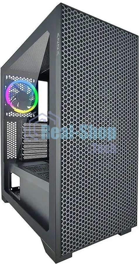 Компьютерный корпус Azza Hive черный без БП ATX 8x120мм 5x140мм 2xUSB 2.0 1xUSB 3.0 audio bott PSU
