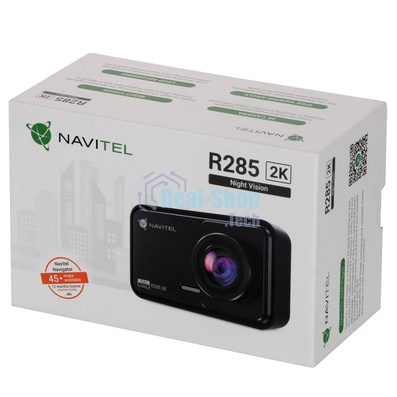 Видеорегистратор Navitel R285 2К черный 1440x2560 1440p 140гр. CV7327