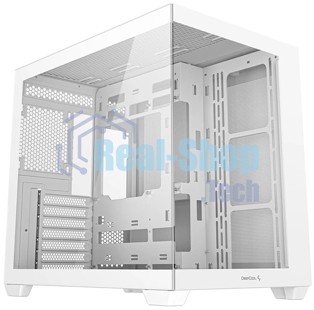 Компьютерный корпус Deepcool CG530 WH белый без БП ATX 2x120мм 2x140мм 2xUSB2.0 1xUSB3.0 audio bott PSU
