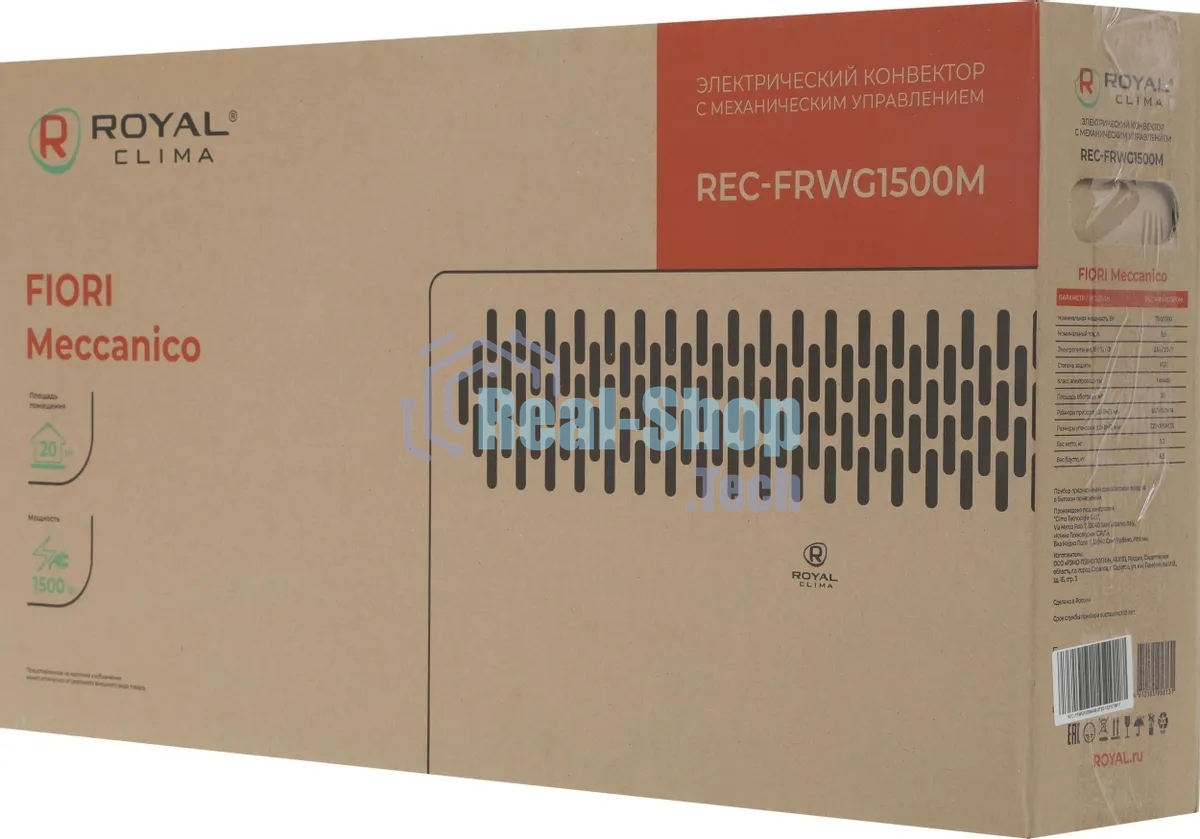 Конвектор Royal Clima Fiori Meccanico REC-FRWG1500M 1500Вт белый