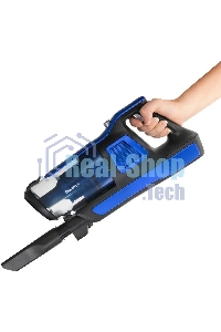 Пылесос вертикальный Blackton Bt VCA1401B черный-синий, питание от аккумулятора, 120 Вт, уборка сухая, пылесборник 0.6 л, работа от АКБ max 40 мин