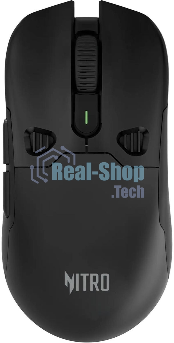 Мышь беспроводная Acer Nitro OMR404 черный, 6400 dpi, радиоканал, Bluetooth, USB, кнопки - 6