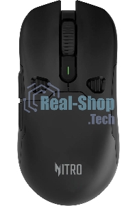 Мышь беспроводная Acer Nitro OMR404 черный, 6400 dpi, радиоканал, Bluetooth, USB, кнопки - 6