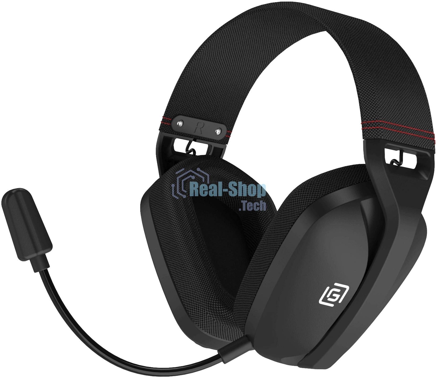 Наушники с микрофоном Оклик HS-L750G черный 1.5м накладные оголовье