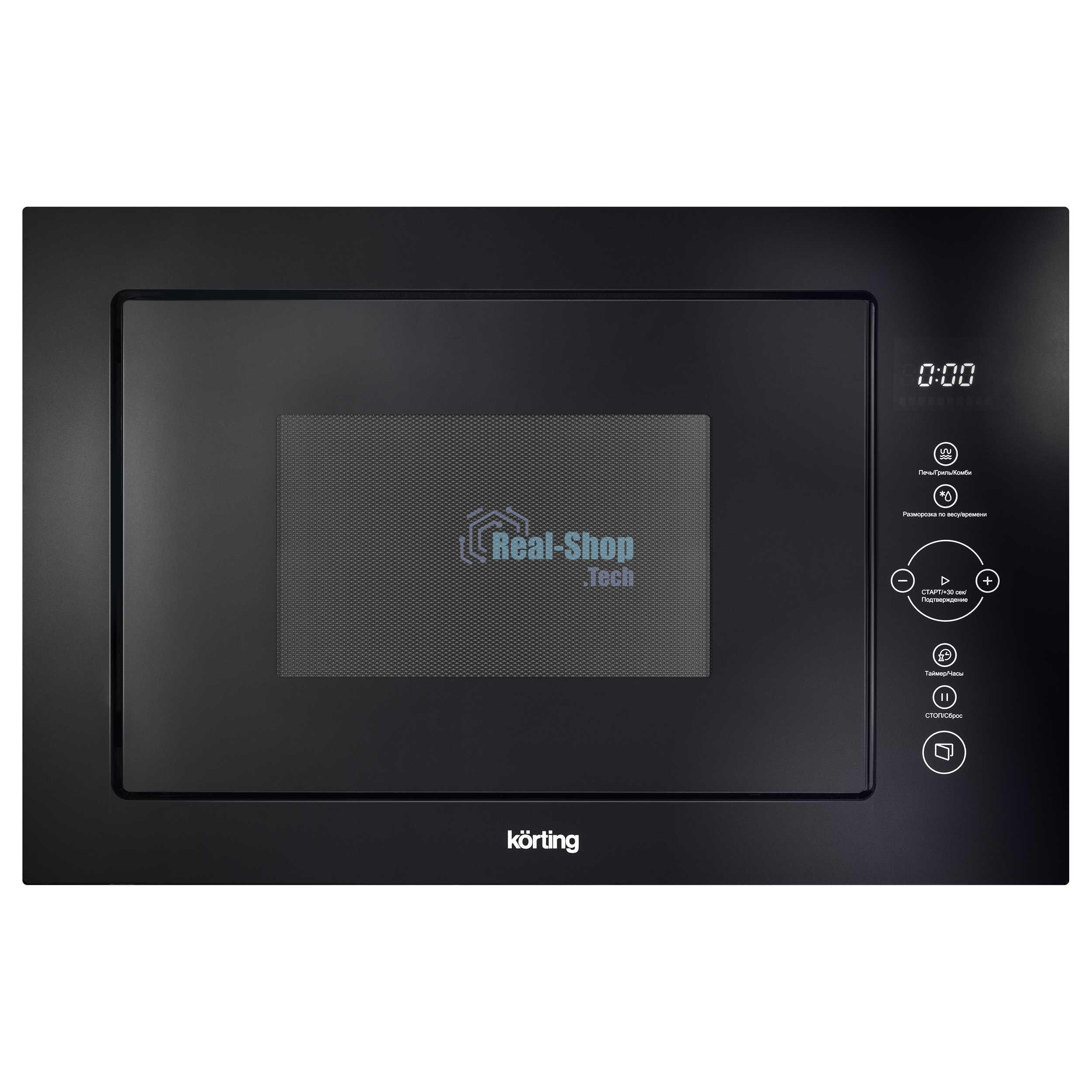 Встраиваемая микроволновая печь Korting KMI 825 TGN черный, 25 л, 900 Вт, переключатели - сенсор