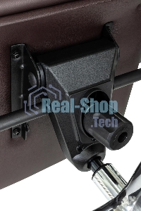 Кресло руководителя Бюрократ AURA/BROWN коричневый, кожа, крестовина алюминий