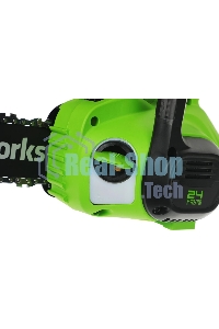 Цепная пила аккумуляторная GreenWorks G24CS25K4, 24V, 25 см, c АКБ 4А·ч и ЗУ (2007707UB)