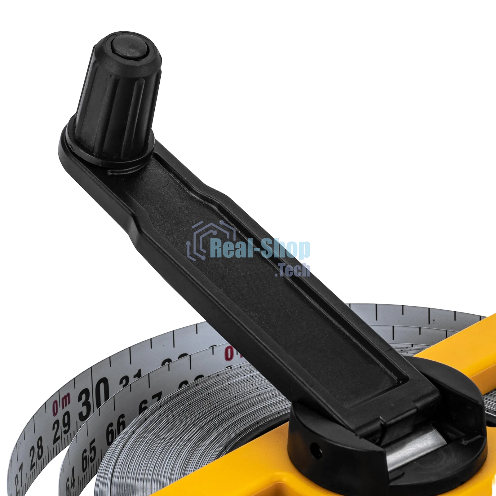 Рулетка геодезическая Denzel 30 м х 13 мм, открытый корпус, металлическая лента