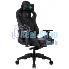 Кресло игровое Knight Titan черный эко.кожа, крестов. пластик