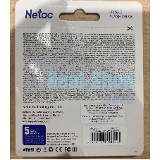 Флешка USB Netac U116 64Gb NT03U116N-064G-20WH, USB 2.0, миниатюрная пластиковая белая