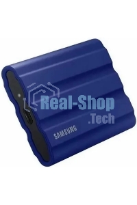 Внешний SSD Samsung T7 Shield, 2TB, USB 3.2 Gen 2 Type-C, R/W 1050/1000, синий