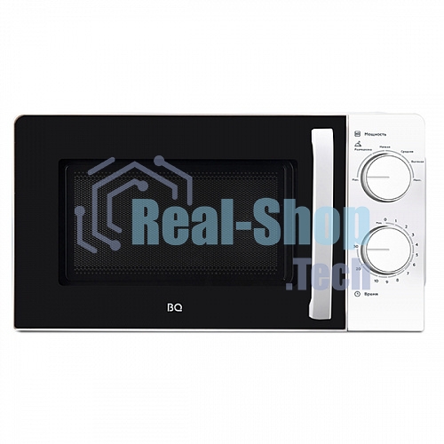 Микроволновая печь BQ MWO 20006SM/W белый/черный, 20 л, 700 Вт, поворотный механизм