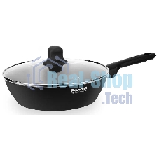 Сковорода Rondell Frank RDA-1372, 24 см, с крышкой, черный