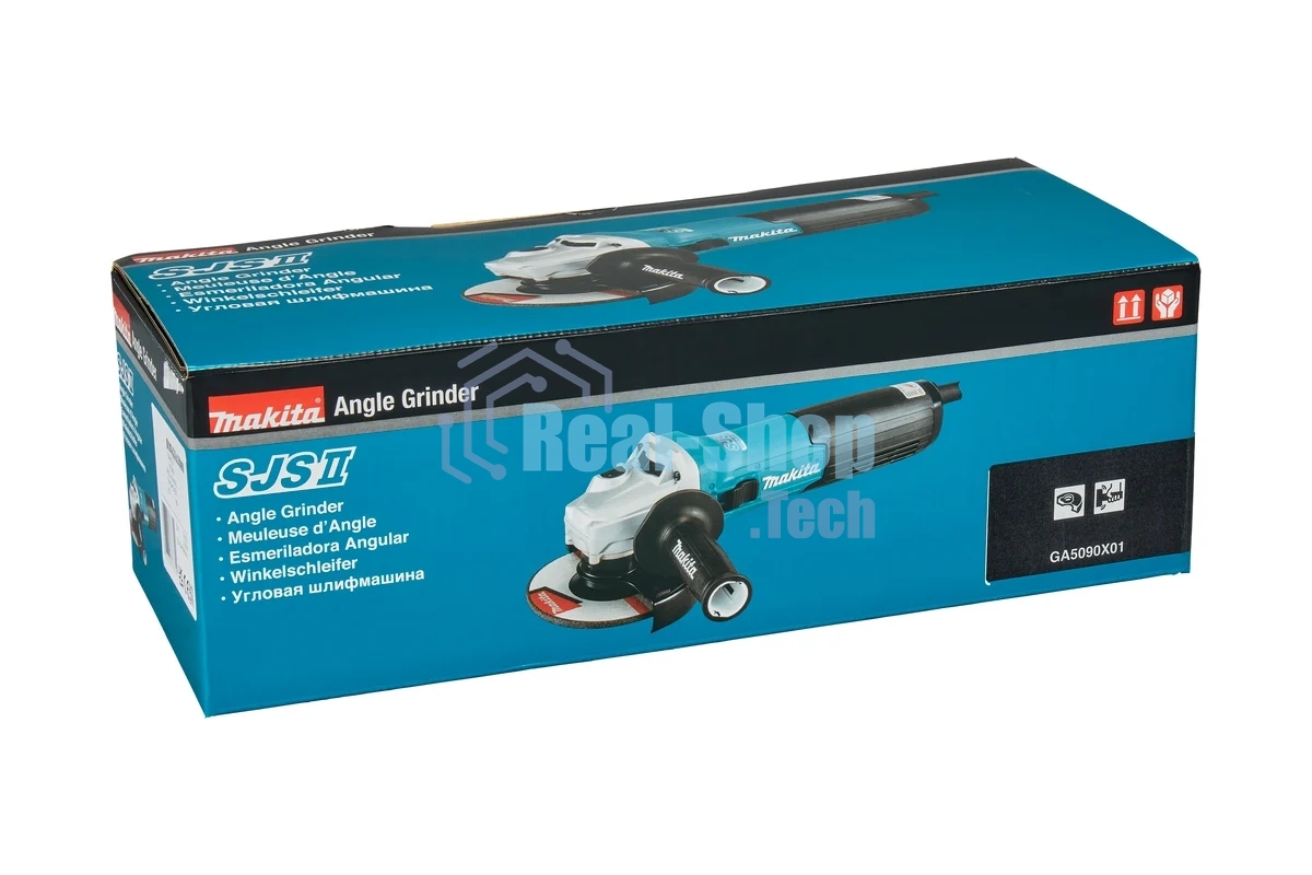 Угловая шлифовальная машина Makita GA5090X01 1900Вт 11500об/мин рез.шпин.:M14 d=125мм