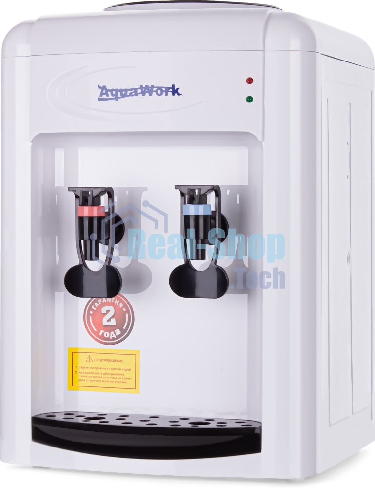 Кулер для воды Aqua Work 0.7-TDR, верхняя загрузка, нагрев 95 °С, охлаждение 12 °С, бело-черный