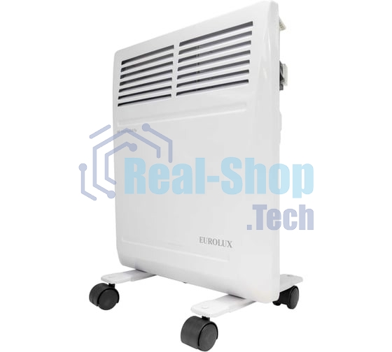 Конвектор Eurolux ОК-EU-1000, белый, 1000 Вт, 15 м2, термостат