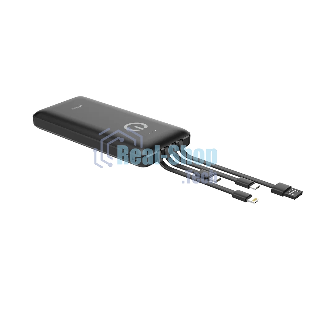 Портативный аккумулятор Powerbank Perfeo ABSOLUTE 10000mah In Micro usb,USB /Out USB,Micro usb,Type-C,Lightning, 2.1А/ черный (PF_B4878)