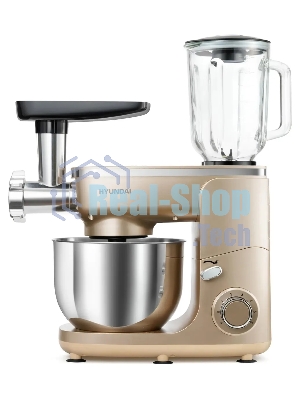 Кухонная машина Hyundai HYM-S7451 планетар.вращ. 1400Вт золотистый