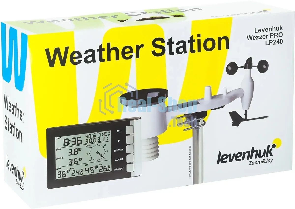 Погодная станция Levenhuk LP240 серебристый/черный