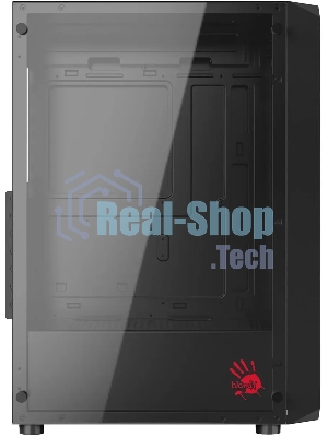 Компьютерный корпус Bloody BD-CC114 черный без БП ATX 8x120мм 1xUSB 2.0 1xUSB 3.0 audio bott PSU