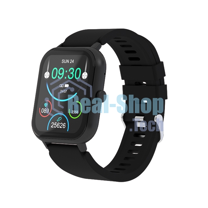 Умные часы Maxvi SW-02 черный Сенсорный дисплей 1.83