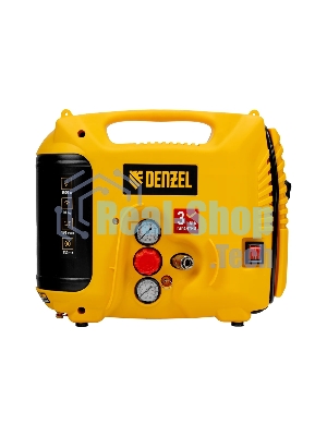 Компрессор воздушный Denzel DL1300, 10 бар, 1,3 кВт, 180 л/мин, 5 л, с набором аксессуаров