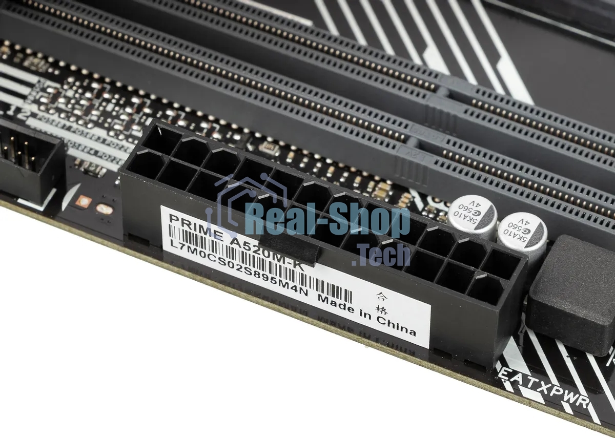 Материнская плата ASUS PRIME A520M-K, AM4, AMD A520, 2xDDR4, 4xSATA, 1xM.2, 1xPCIe 3.0 x16, 1xPCIe x1, 1xHDMI, 1xVGA, 1x 1Gb LAN, 2xUSB-A 2.0, 4xUSB-A 3.2 Gen 1, 3x3.5 мм, 7.1, mATX