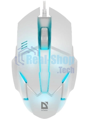 Мышь проводная Defender Host MB-982 белый, 1000 dpi, USB, кнопки - 3