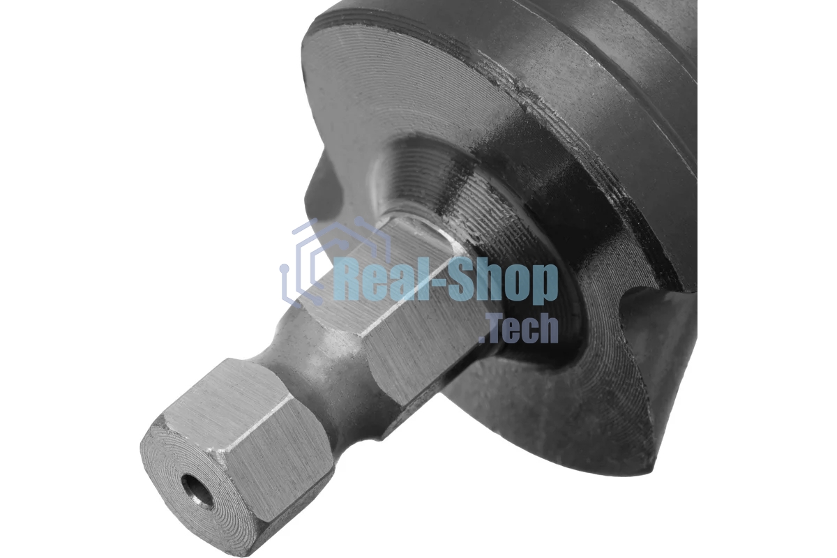 Сверло ступенчатое Denzel 9-12-15-18-21-24-27-30-33-36 мм, Р6М5, 6-гр. хвостовик 723605