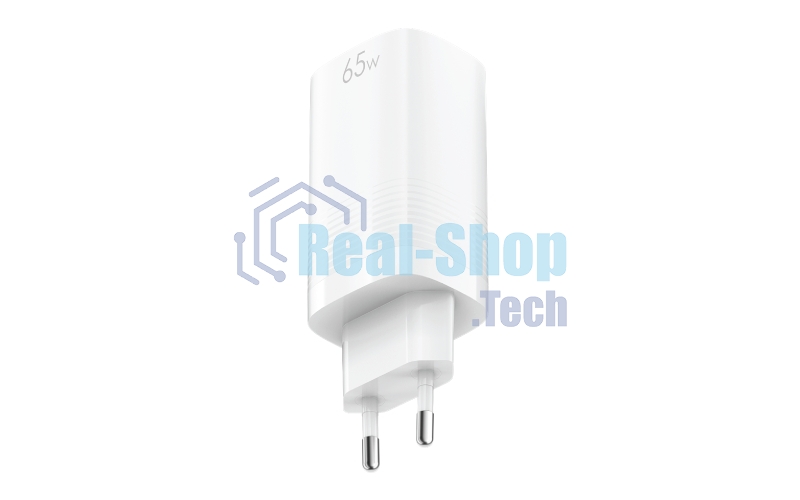 Сетевое зарядное устройство OLMIO 2Type-C/USB, 65W, 6A, QuickCharge3.0, PowerDelivery3.0, GAN