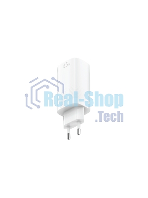 Сетевое зарядное устройство OLMIO 2Type-C/USB, 65W, 6A, QuickCharge3.0, PowerDelivery3.0, GAN
