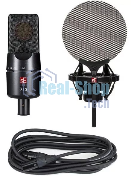 Микрофон конденсаторный sE Electronics X1 S VOCAL PACK 20 Гц 20 кГц, кардиоида, комплектация: металлический поп-фильтр, держатель типа паук, 3-х метровый микрофонный кабель