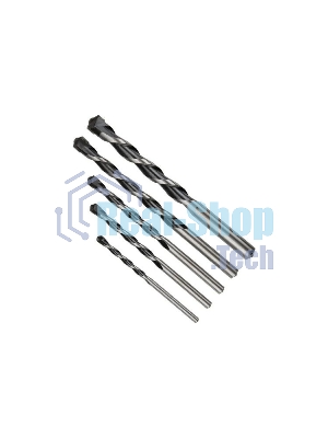 Набор сверл по бетону PATRIOT, 5 шт: 4x75 мм, 5x85мм, 6x100 мм, 8x120 мм, 10x120 мм, в боксе