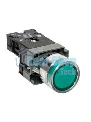 Кнопка BA31 с подсветкой 230В зел. NO IP65 PROxima EKF xb2-bw31-230-65