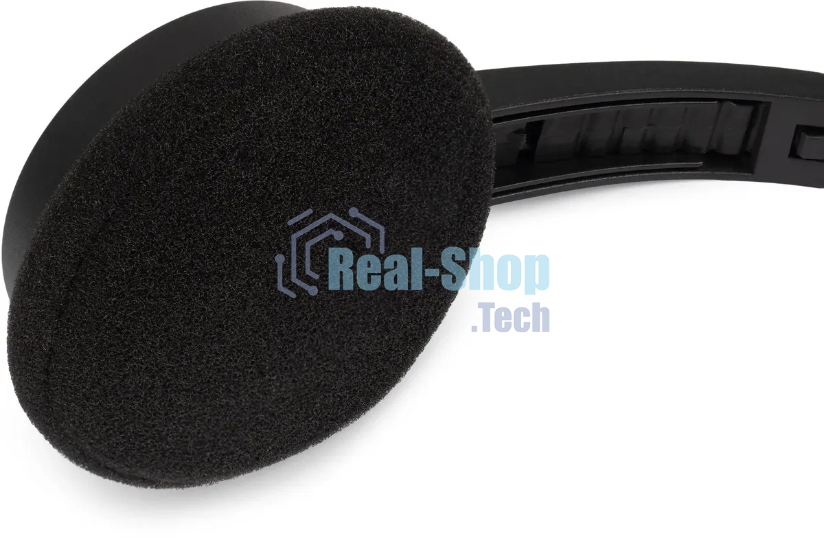 Гарнитура проводная с микрофоном Оклик HS-M600 черный 1.8м накладные оголовье (1900372)