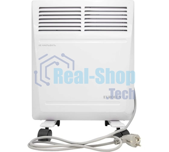 Конвектор Eurolux ОК-EU-1000, белый, 1000 Вт, 15 м2, термостат