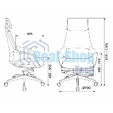 Кресло руководителя Бюрократ DAO-2 белый кожа с подголов. крестов. алюминий, упаковка в 2 короба
