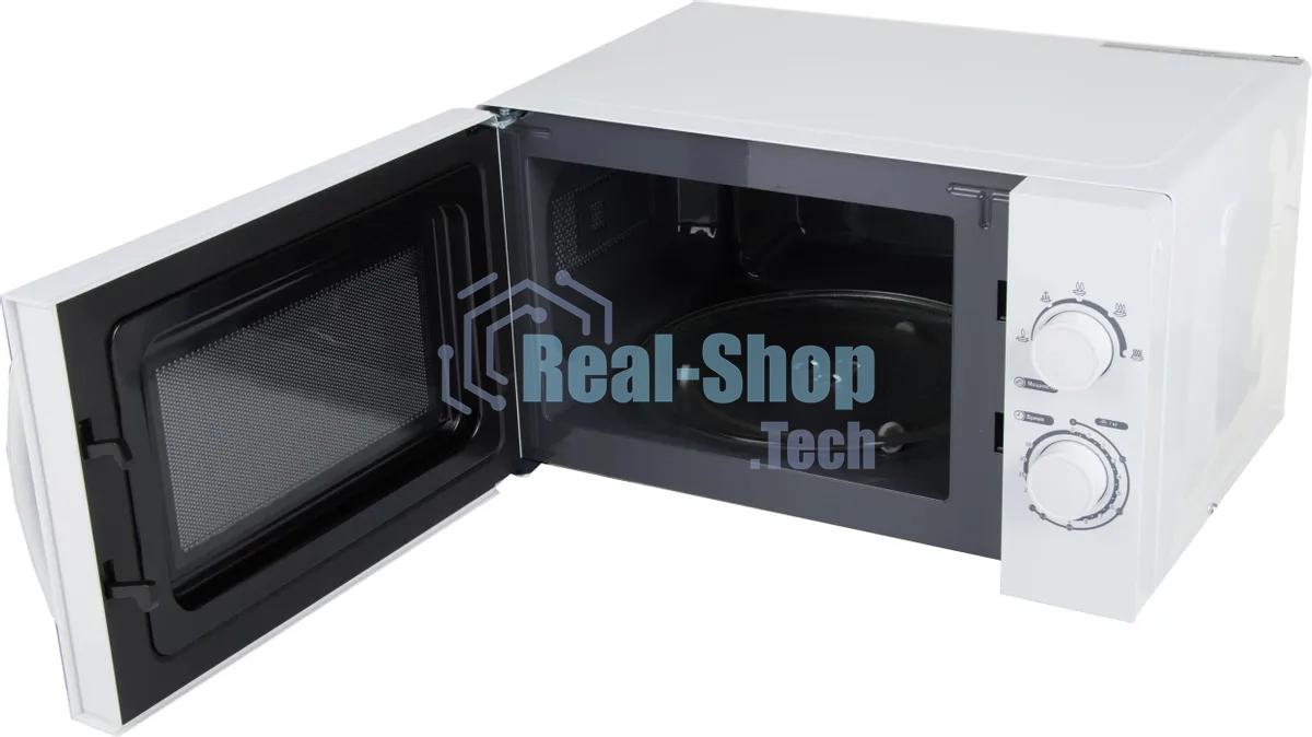 Микроволновая печь Hyundai HYM-M2059 белый, 20 л, 700 Вт, переключатели - поворотный механизм