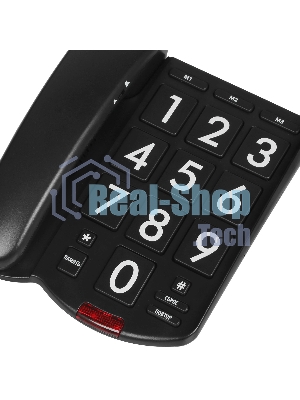 Телефон проводной Ritmix RT-520 черный