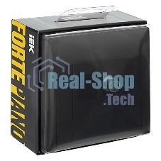Розетка двойная TV+RJ45 кат.5E IEK FORTE&PIANO FP136 черный