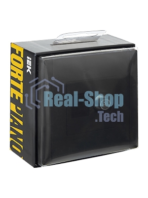 Розетка двойная TV+RJ45 кат.5E IEK FORTE&PIANO FP136 черный