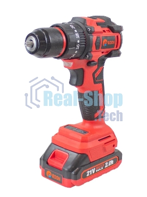 Дрель-шуруповерт аккумуляторная Edon UAD-21PBL, 20В, 2 АКБ, Кейс